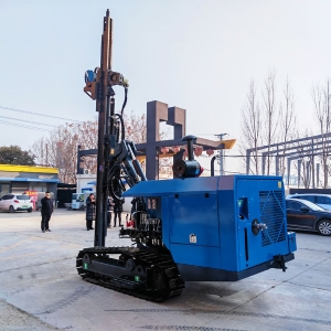 蓝色光伏潜孔钻机
