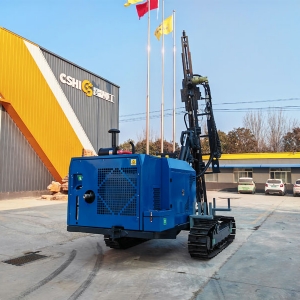 蓝色光伏潜孔钻机